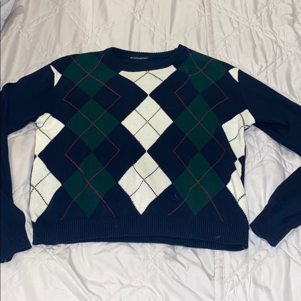 Brandy Melville argyle sweater